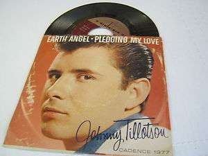 Johnny Tillotson Earth Angel/Pledging My Love 45 RPM W/PS Cadence 