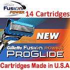 14 Gillette Fusion Proglide Power Shaving Blades Razor 