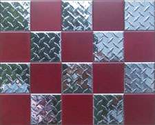METAL WALL Tiles Chrome Diamond Plate GARAGE floor  