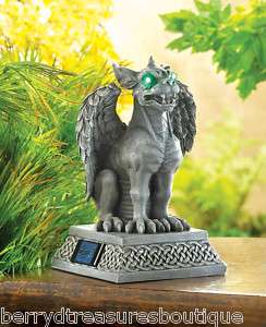 Solar Gargoyle Statue Medieval Mythical Garden Outdoor  