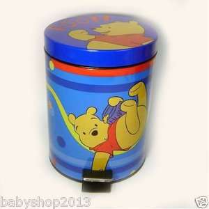 Disney Winnie The Pooh Bath Round Trash Can Wastebasket  