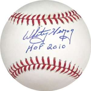 Whitey Herzog HOF 2010 Autographed/Hand Signed Baseball