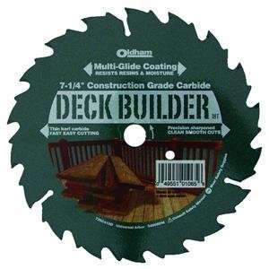  Oldham 725C418D 7 1/4 Inch 18T Deck Builder Carbide Saw 