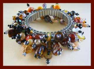 Cornerstoregoddess Cha Cha Kitty Cat 500+ Bead Bracelet  