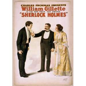  Poster Charles Frohman presents William Gillette in his 