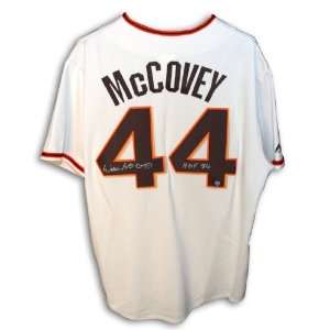 Willie McCovey Autographed Jersey   with HOF 86 Inscription