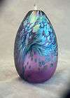 Brian Maytum Studio   Iridescent Art Glass Oil Lamp