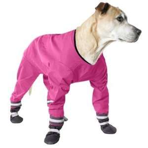  Dog Jog Rainsuit in Pink Dog Length (Collar to Base of 