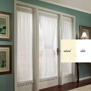   Natural Stacey Privacy French Door Panel With Tieback