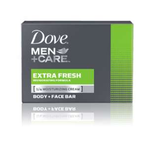 Dove Men + Care Body and Face Bar, Extra Fresh, 4 Ounce, 8 Count 