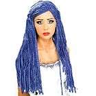 Corpse Bride Blue Wool Wig Fancy Dress Halloween Adults Wig