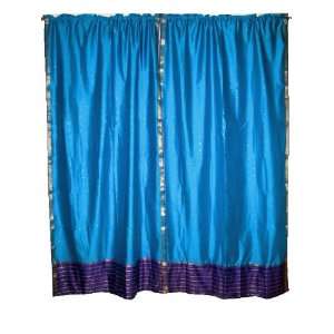   Sari Curtains Drapes Panels Window Dressing 84x44 Inch