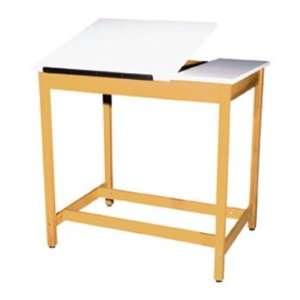 Drafting/Art Table with Drawer Box and Board Storage, 2 Piece 