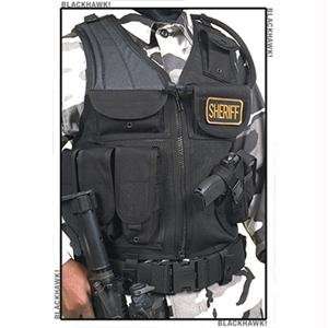    Omega Tactical Vest, Cross Draw, Mesh, Black