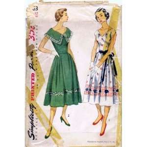  Simplicity 3563 Sewing Pattern Dress Soft Pleats Size 12 