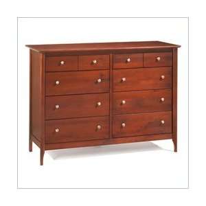  Blue AP Industries Oceanic 8 Drawer Double Dresser Furniture & Decor