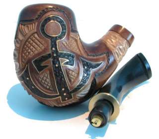 Briar Hand Carved Tobacco Smoking Pipe/Pipes *ANCHOR* EXCLUSIVE 