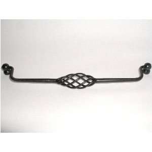  Drop Pull   Large Twisted Wire Drop Handle in Patine Black 