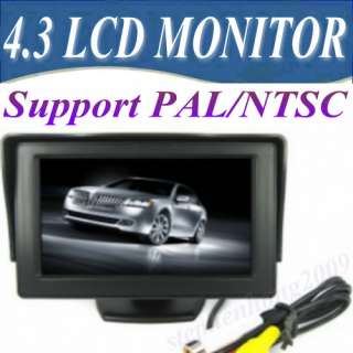 RCA AV Color 4.3 Inch LCD TFT Monitor Screen for Car Bus Rear View 