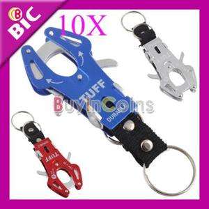 10Pcs/Pack Durable Climb Hook Carabiner Clip Lock Keyring Keychain 
