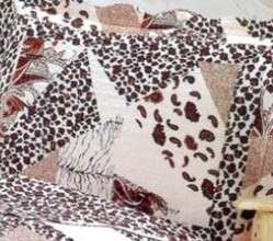 3PC Leopard Cotton Bedspread Quilt Coverlet QUEEN  