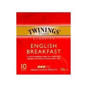 Twinings English Breakfast Tea, Tea Bags, 10 Count Boxes (Pack of 12)