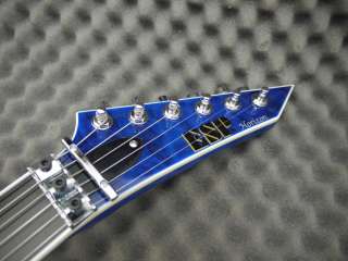 ESP Horizon FR II Electric Guitar   Black Aqua   NEW  