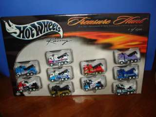 Hot Wheels TREASURE HUNT SET Nascar Wreckers NEW MIB  