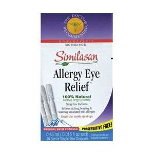  Similasan Eye Drops #2 Monodose 20 Ct Health & Personal 
