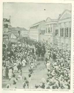 1900 Muharram Festival in Hyderabad India Camel Corps  