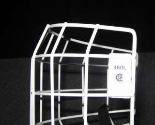Used CCM 480 L White Cage Ice Hockey Facemask  