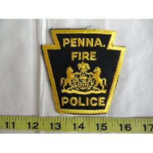  Penna (Pennsylvania) Fire Police Patch 