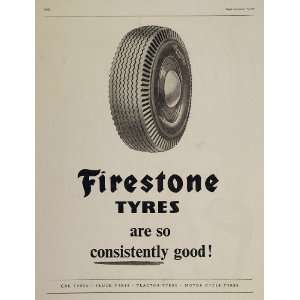   Print Ad Firestone Tire Tyre   Original Print Ad