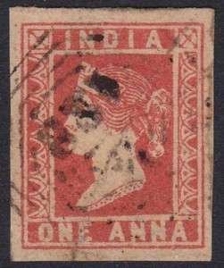 India 1855 SG15 1d Red Die III CV£180  