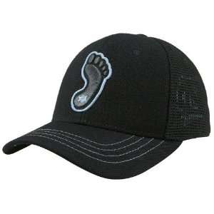  Tar Heels (UNC) Black Smoke Screen Fitted Hat