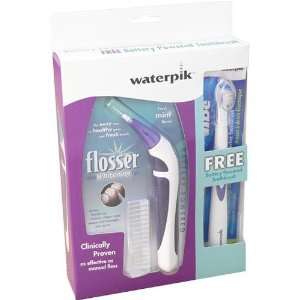  Waterpik FLW 110 Whitening Flosser and E Toothbrush ( Blue 