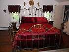 queen bed frame wesley allen iron metal  