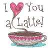 Bernina Artista Embroidery Machine Card COFFEE TALK  