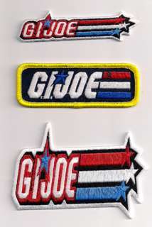 GI JOE Logo Embroidered Iron On Patch  