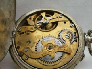 Superb nickel cased pocket watch in excellent condition & working 