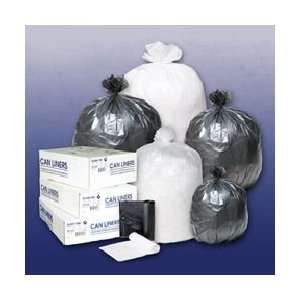 CLEAR CAN LINER / GARBAGE BAGS 24X24 7 TO 10 GALLON 