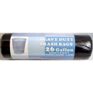  26 Gallon Black Trash Bags   Black Case Pack 36 