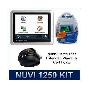  Garmin nuvi 1250 GPS Extended Protection Kit Value Bundle 