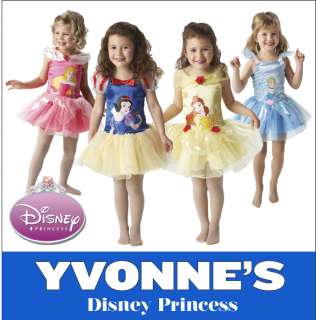 Disney Princess Ballerina Girls Fancy Dress Costume  
