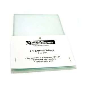  Perfecto Manufacturing Glass Divider 2.5 Gallon 2 Pack 