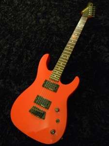 KRAMER Red Baretta Neck Through Fixed Bridge Quad Rail Humbucker 