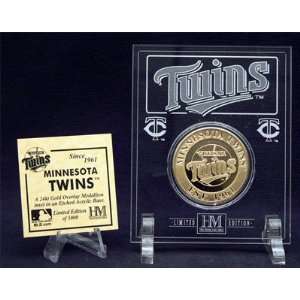  Minnesota Twins 24KT Gold Coin in Archival Etched Acrylic 