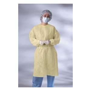  Polypropylene Isolation Gowns, Yellow; XX Large 