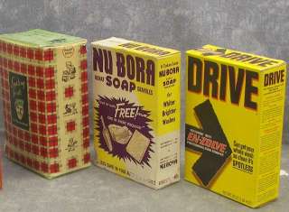 Vintage Laundry Soap Boxes Borax Ivory Nu Bora Dic A Doo Unopened 