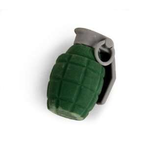  Grenade Erasers. 4 Pack. Green & Black Toys & Games